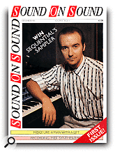 SOS's first issue featured Midge Ure and went on sale mid-October 1985, with a November cover date.
