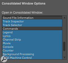 Screen 2: The movie window can either float as a separate window or be docked in the Consolidated Window sidebar.